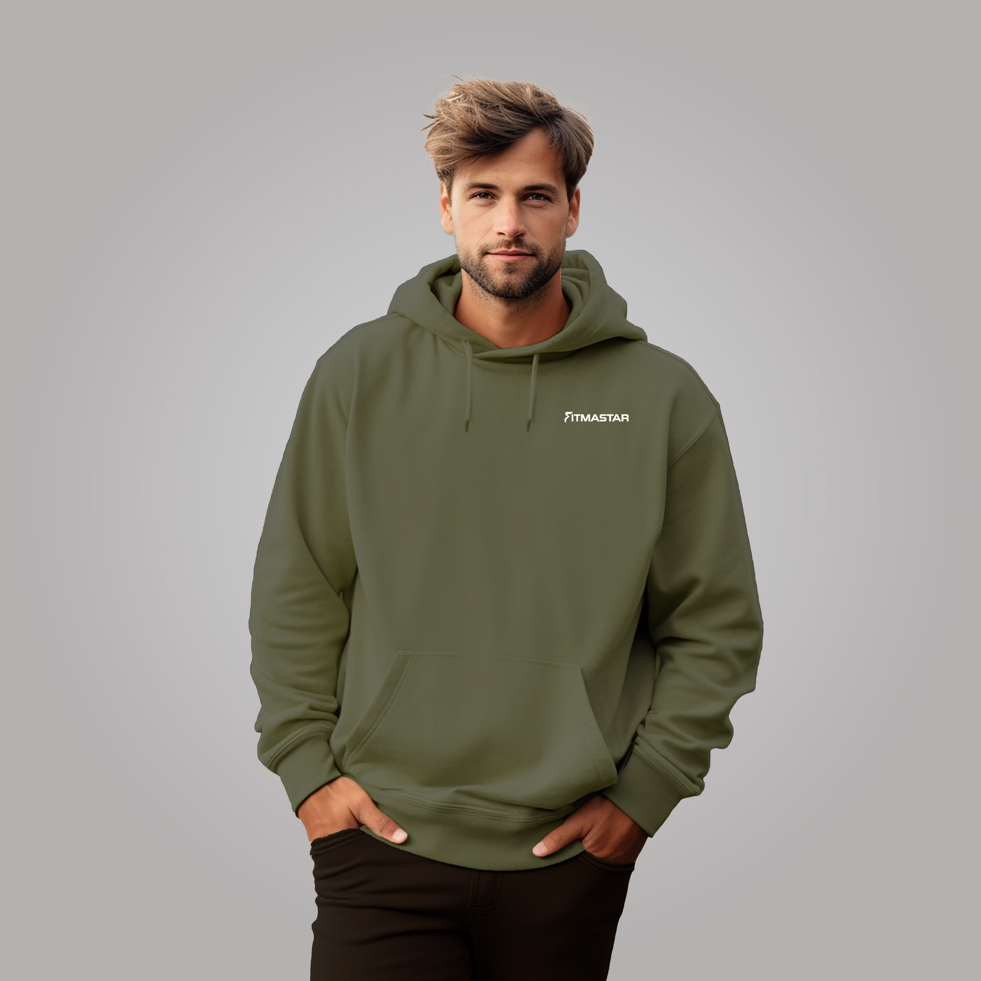 Military green hoodie online